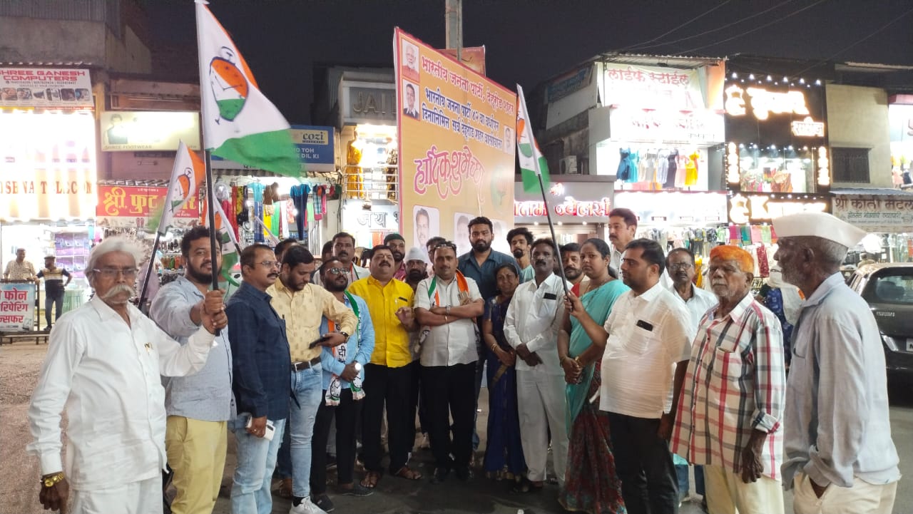 एसटी कर्मचाऱ्यांनी घुसून केलेल्या हल्ल्याच्या निषेधार्थ देहूरोड राष्ट्रवादीचे निषेध आंदोलन