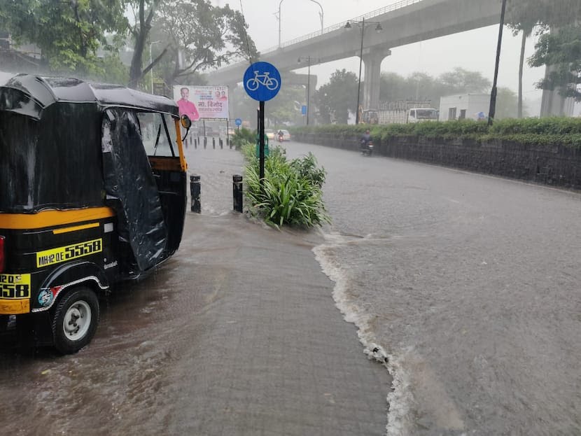 परतीच्या पावसाने पुणे शहराला 'जलयुक्त' शिवारचे रुप!
