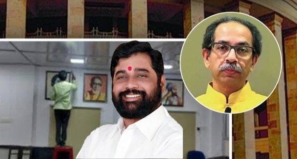 सेना कार्यालय शिंदे गटाला, शिंदे गटाने कार्यालयातील कर्मचाऱ्यांना बाहेर काढले