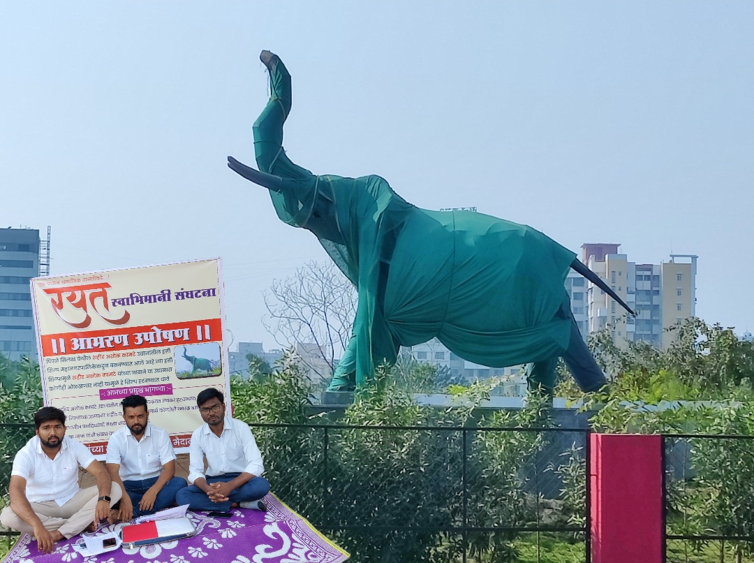 पिंपळे निलखचा हत्ती हटवण्यासाठी आमरण उपोषण सुरू