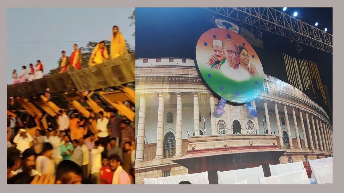 धनंजय मुंडे यांच्या स्वागताला 101 जेसीबी, 10 टन फुलं अन् संसदेची प्रतिकृती...