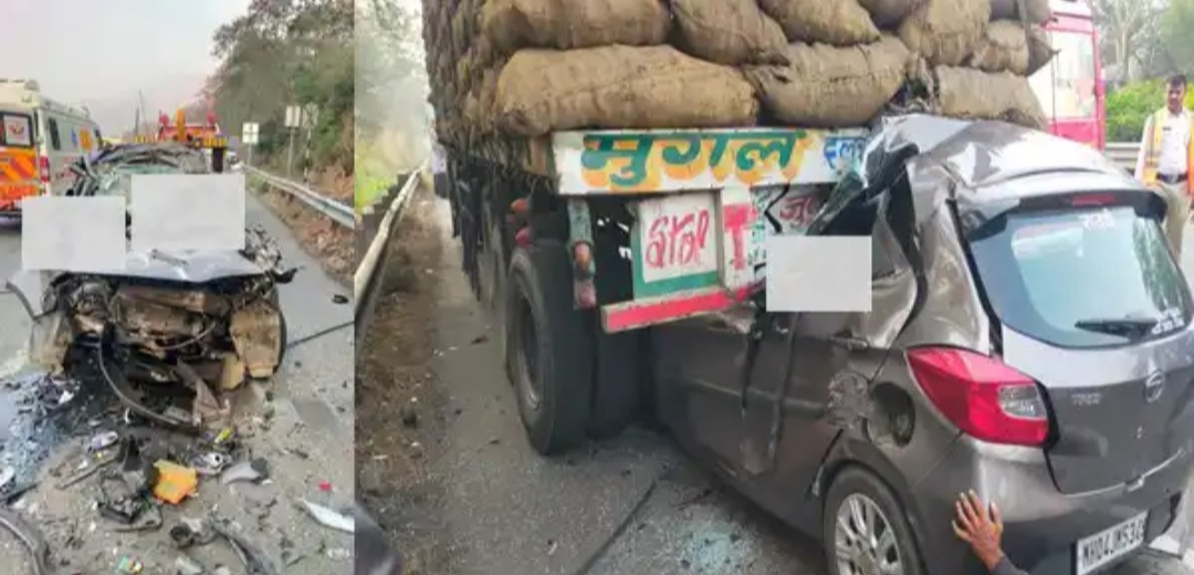 मोठी बातमी ; पुणे मुंबई एक्सप्रेस हायवेवर अपघात, ३ ठार