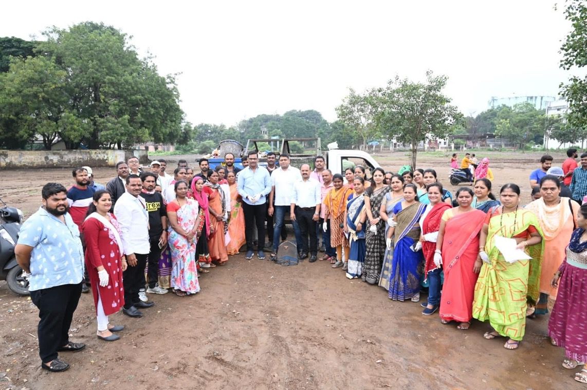 स्वच्छता ही सेवा’ उपक्रमाद्वारे भाजपाकडून ‘श्रमदान’ ; शंकर जगताप यांचा पुढाकार
