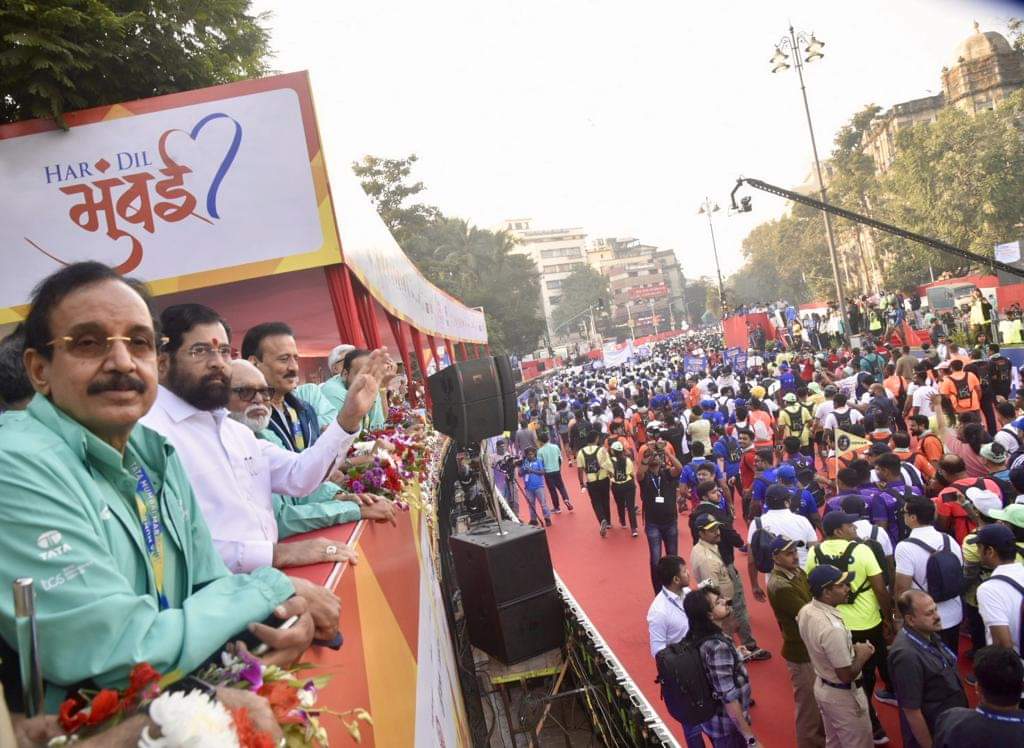 टाटा #मुंबईमॅरेथॉन -२०२४ च्या फ्लॅग ऑफ कार्यक्रम