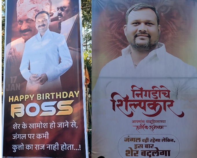 निगडीच्या जंगलातील शेर कोण... फ्लेक्सबाजीने नागरिकांचे लक्ष वेधले