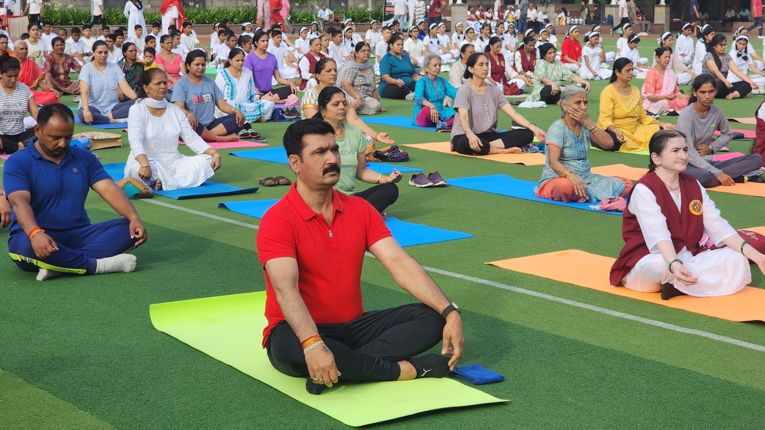 नाना काटे सोशल फौंडेशनतर्फे योगा डे संपन्न
