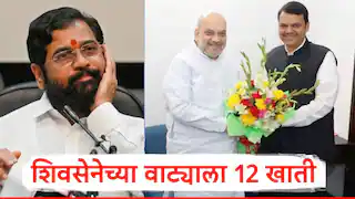 शिंदे यांच्या शिवसेनेला ही 12 खाती मिळणार